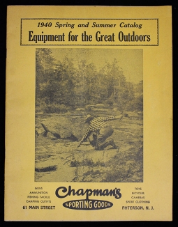 Great 1940 Sporting Goods Catalog for Chapman's of Paterson, New Jersey