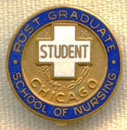 1950s Chicago Post-Graduate School of Nursing Student Pin