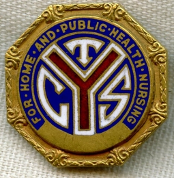 1920s Numbered Nurse Graduation Pin from Chicago Training School for Home and Public Health