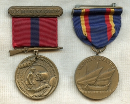 Cool Small China Marine Medal Grouping of Trumpeter Paul C. Duffy with Yangtze Service Medal #4388