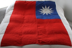 HUGE US-Made WWII Era US Ship's Ensign for Entry into a Chinese Port (Chinese National Flag)