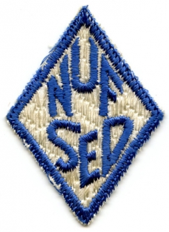 Rare WWII US Army Chinese Language School "Nuf Sed" Variant Pocket Patch