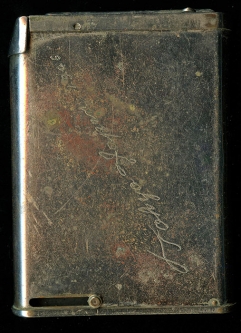 Very Cool Ca. 1946 Lever & Spring Operational Cigarette Case Pen-Engraved "Tokyo Japan 1946"