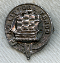 Nice ca 1900 Clan Badge for Clan Watson in Coin Silver