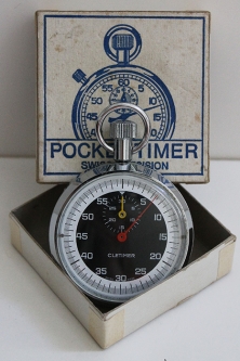 1970's Swiss Made Cletimer Pocket Timer in Excellent Condition in Original Box