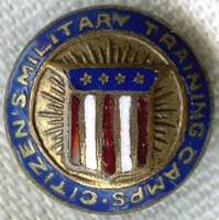 1920s-1930s Citizens' Military Training Corps (CMTC) Lapel Pin