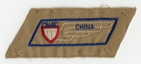 Rare WWII CNAC (Chinese National Aviation Corp) Flight Crew Uniform Breast Patch
