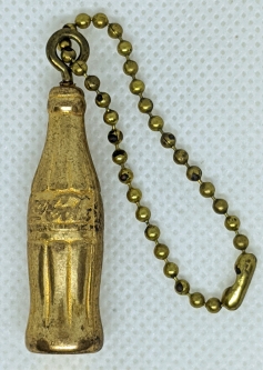 Great 1936's Coca Cola 50th Anniversary Gift with Brass Key Chain.