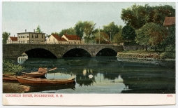 Circa 1910 Postcard of Cocheco River, Rochester, New Hampshire