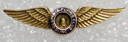 Cool 1940's 10K Gold Lepel Wing for the Columbia Flying Club, then Based if Beacon Field, Alexandria