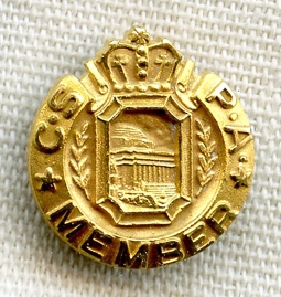 1950s Columbia Scholastic Press Association (CSPA) Member Lapel Badge
