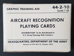 Late Cold War Period Aircraft Recognition Playing Cards, Unopened