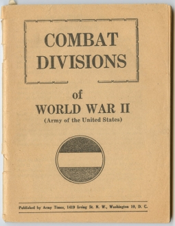 1946 "Combat Divisions of World War II (Army of the United States)" History & Insignia Reference