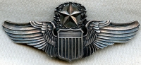 Gorgeous WWII USAAF Command Pilot Wing by Balfour. Scarce Convex Variation.