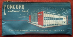 Vintage 1960s Concord (New Hampshire) National Bank Deposit Bag