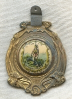 Circa 1910s Virginia Confederate Veterans Souvenir Celluloid Watch Fob