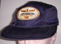 Early to Mid-1960s Continental Airlines Ground Crew Cap with Logo & Period IAM Union Cell