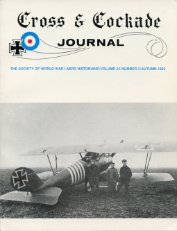 Autumn 1983 "Cross & Cockade" Journal Vol. 24 No. 3 Society of WWI Aero Historians