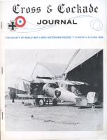 Autumn 1966 "Cross & Cockade" Journal Vol. 7 No. 3 Society of WWI Aero Historians