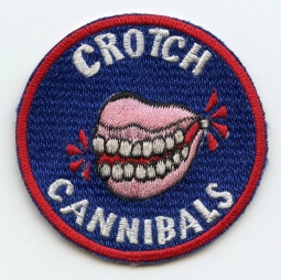 Mid-1960s USN "Crotch Cannibals" Novelty Jacket Patch Japanese-Made