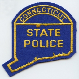 1970s Connecticut State Police Patch on Wool Felt