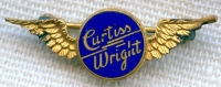 Nice 1930s Curtiss-Wright Aircraft Corp. Lapel Pin<p> NO LONGER AVAILABLE