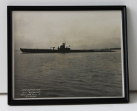 Great WWII USN Submarine Photo of USS Cuttlefish at Philadelphia Navy Yard