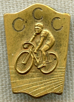 1920's - 1930's Velodrome Cycling Racing Club Member Lapel Pin