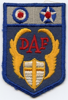 Scarce US-Made WWII Desert Air Force (DAF) USAAF & RAF Combined Operation Shoulder Patch