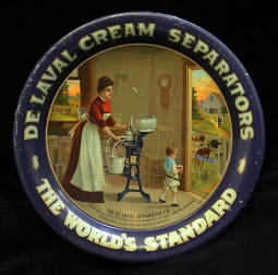 Great Ca. 1906 Advertising Tray for DeLaval Cream Separators