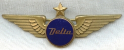 Late 1950s Delta Air Lines 1st Officer Wing 3rd Issue