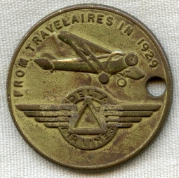 1959 Delta Airlines 30 Year Anniversary Medallion