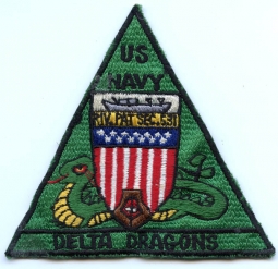 Late 1960s Japanese-Made USN Vietnam River Patrol Section 531 "Delta Dragons" Pocket Patch