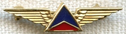 10K Gold 1970s Delta Airlines Lapel Wing