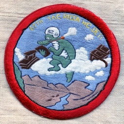 Rare & Beautiful Late 1950s USAF 67th Tac. Recon Wing Det.1 Pocket Patch