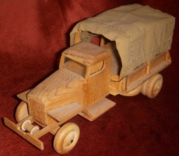 Great Handmade WWII Period Model of US Army "Deuce & a Half" Transport Truck