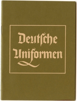 1938 "Deutsche Uniformen" NSDAP (National Socialist German Workers' Party) Booklet