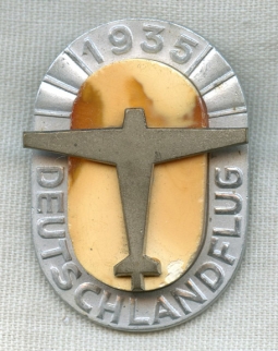 Stunning 1935 Deutschland Flug (Flight Germany) High Ranking Official Badge
