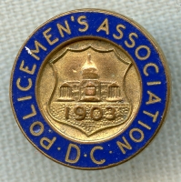 Cool 1950's District of Columbia Policemen's Assoc. Member Lapel Pin