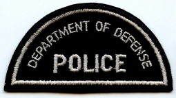 1950s US Department of Defense Police Patch Embroidered on Wool
