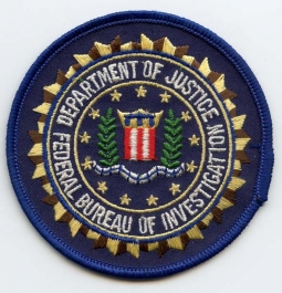 1980's US Department of Justice (DOJ) Federal Bureau of Investigation (FBI) Patch