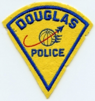 Rare Mid-1950s Douglas Aircraft Police Patch (Heavy Contrail)