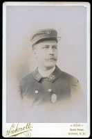 1890's Dover, New Hampshire Fire Department Lieutenant Photograph by Hickmoth, Dover, NH