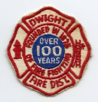 Circa 1970's Dwight Illinois Fire District Patch