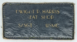 1930s - WWII USMC Aviation Repair Shop Flight Jacket Name Tag