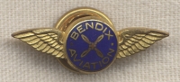 Early Bendix Aviation Enameled Lapel Pin