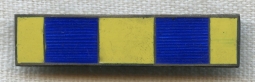 Early Spanish Campaign Ribbon Bar in Enameled Solid Silver