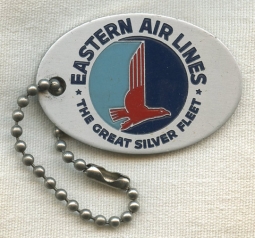 1940s Oval Eastern Air Lines Baggage Tag for Lucile Ehney