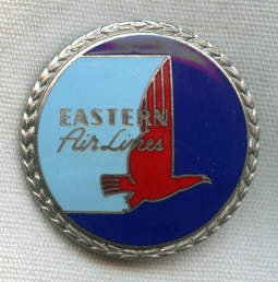 1950s Eastern Air Lines  Agent Cap Badge 5th Issue No Maker Mark