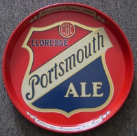 Beautiful Near-Mint Eldredge Brewing Co. Portsmouth Ale Beer Tray Portsmouth, New Hampshire